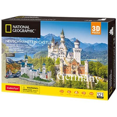 Cubicfun Puzzle 3d Per Bambini Adulti Germania Architettura Kit Di Modellismo Con Libretto Del National Geographic Castello Di Neuschwanstein 121 Pezzi 0