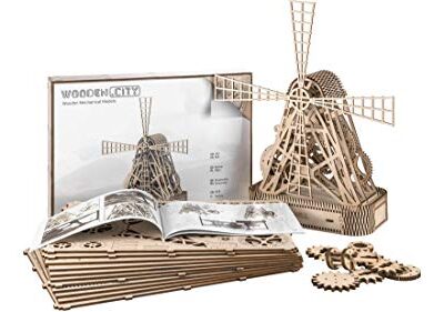 Puzzle 3d Meccanico Mill By Woodencity Modellino Di Progetti Per Adulti E Bambini 3d Modello Tecnico In Legno 0