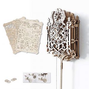 Puzzle 3d Meccanico Royal Clock By Woodencity Modellino Di Progetti Per Adulti E Bambini 3d Modello Tecnico In Legno 0