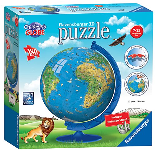 Ravensburger Children S World Globe Puzzle 3d 180 Pezzi 0
