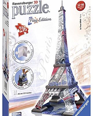 Ravensburger Italy Puzzle 3d Eiffel Tower Edizione Bandiera 216 Pezzi 12580 0