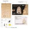 Robotime Puzzle 3d In Legno Tagliato Al Laser Kit Modello Semovente Set Di Costruzione Meccanica Rompicapo Per Bambini Ragazzi E Adulti Locomotive 0 4