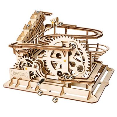 moto con elastico motore Gudoqi 3D Puzzle in legno modello meccanico, 