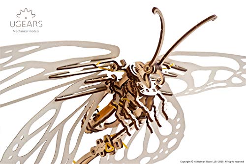 Ugears Kit Di Puzzle In Legno 3d Farfalla Puzzle Meccanico Per Adulti E Bambini Fai Da Te Kit Di Costruzione In Legno 3d Senza Colla Per Puzzle Per Adulti 3d In Legno Modellini In Legno 3d 0 2