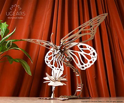 Ugears Kit Di Puzzle In Legno 3d Farfalla Puzzle Meccanico Per Adulti E Bambini Fai Da Te Kit Di Costruzione In Legno 3d Senza Colla Per Puzzle Per Adulti 3d In Legno Modellini In Legno 3d 0 5