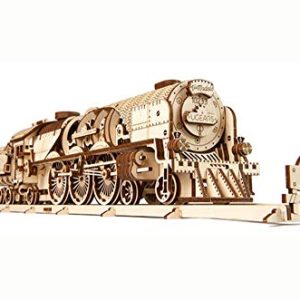 Ugears Modello Di Treno In Legno 3d Locomotiva Tender Binari Meccanico Puzzle Per Adulti Rompicapo Da Costruire Da Collezionare 0