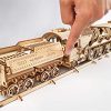 Ugears Modello Di Treno In Legno 3d Locomotiva Tender Binari Meccanico Puzzle Per Adulti Rompicapo Da Costruire Da Collezionare 0 4