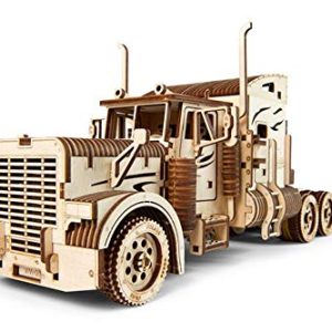 Ugears Vm 03 Camion In Legno Da Montare Modello In Miniature Fai Da Te Con Cabina Per Conducente Ricco Di Dettagli E Funzionante Ecologico Si Assembla Senza Colla Ottima Idea Regalo 0