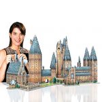 Wrebbit 3d Harry Potter Puzzle 3d Diorama Castello Di Hogwarts Great Hall Sala Grande 850 Pezzi 0 5
