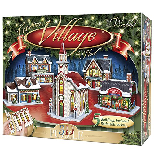 Wrebbit 3d Puzzle Christmas Village Puzzle Collection 116 Pezzi Grandi 0
