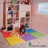 Assemblemat Tappeto Per Esercitazioni Palestra Garage Baby Room 12mm Eva 6 Piastrelle 24 Piedi Quadrati Multicolore 0 2