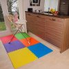 Assemblemat Tappeto Per Esercitazioni Palestra Garage Baby Room 12mm Eva 6 Piastrelle 24 Piedi Quadrati Multicolore 0 3