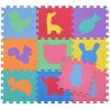 Bakaji Tappeto Puzzle Colorato In Morbida Gomma Eva Resistente Isolante Lavabile Tappetino Da Gioco Per Bambini 10 Pz Animali 0