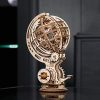 Ewa Eco Wood Art Kinetic Globe Globo Cinetico Meccanico Tridimensionale Puzzle Per Adulti E Adolescenti Collezione Senza Colla 205 Dettagli Colore Natura 0 3