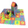 Kiccoly Tappeto Puzzle Per Bambini In Soffice Schiuma Eva Tappetino Gioco Per La Cameretta A Quadri Multicolore 36pcs A Z 0 9 0 0