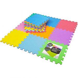 Stomping Ground Toys Tappeto Puzzle Per Bambini In Soffice Schiuma Eva Tappeto Da Gioco Multicolore Tappetino Puzzle Antiscivolo 32 X 32 X 1 Cm 20 Pezzi 0