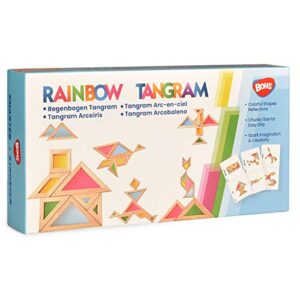 Bohs Arcobaleno Tangram Con Biglietti Di Attivita Puzzle Di Dimensioni Grosse Per Bambini E Bambini 0