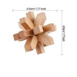 Coriver 12 Pezzi Rompicapo In Legno Puzzle Logica Puzzle Iq Test Challenge Gamestoy 3d Puzzle Ad Incastro Gioco Di Sbrogliamento Per Bambini Adolescenti Adulti 0 4