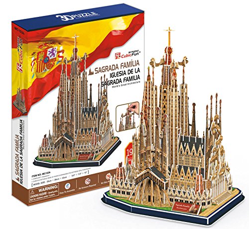 Cubic Fun Cattedrale Di Sagrada Familia Modellino Puzzle 3d Multicolore Mc153h 0