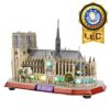 Cubicfun Puzzle 3d Led Notre Dame De Paris Francia Grande Architettura Kit Di Modellismo Souvenir Regalo Per Bambini E Adulti 149 Pezzi 0