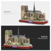 Cubicfun Puzzle 3d Led Notre Dame De Paris Francia Grande Architettura Kit Di Modellismo Souvenir Regalo Per Bambini E Adulti 149 Pezzi 0 2