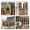 Cubicfun Puzzle 3d Led Notre Dame De Paris Francia Grande Architettura Kit Di Modellismo Souvenir Regalo Per Bambini E Adulti 149 Pezzi 0 3