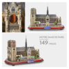 Cubicfun Puzzle 3d Led Notre Dame De Paris Francia Grande Architettura Kit Di Modellismo Souvenir Regalo Per Bambini E Adulti 149 Pezzi 0 4
