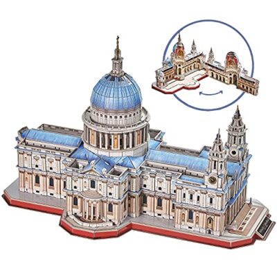 Cubicfun Puzzle 3d Londra Landmark Grande Architettura Kit Di Modellismo Giochi Rompicapo 3d Puzzle Impegnativo Per Adulti Cattedrale Di St Paul 643 Pezzi 0