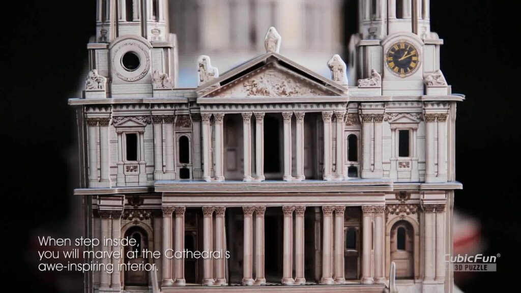 Cubicfun Puzzle 3d Londra Landmark Grande Architettura Kit Di Modellismo Giochi Rompicapo 3d Puzzle Impegnativo Per Adulti Cattedrale Di St Paul 643 Pezzi 0 5