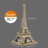Cubicfun Puzzle 3d Torre Eiffel Con Brillanti Luci A Led Romantico Paris Architettura Kit Di Modellismo Decorazione Regalo Per Adulti Bambini 84 Pezzi 0 3