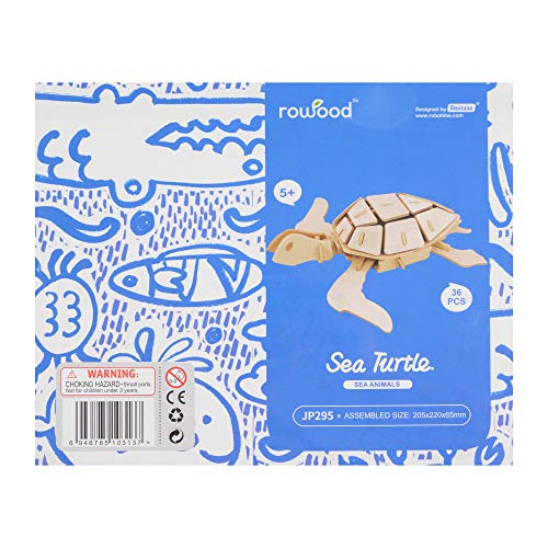 Georgie Porgy Puzzle In Legno 3d Collezione Di Modelli Animali Traffico Confezione Da 3 Kit Per Costruzioni In Legno Kids Jigsaw Toy Eta 5 Leone Marino Tartaruga Delfino 0 3