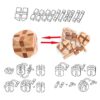 Holzsammlung Set Da 9 Rompicapo In Legno Gioco Di Cube 3d Puzzle Perfetto Regalo Di Natale Per I Tuoi Famiglia Taglia Piccola23 0 3