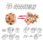 Holzsammlung Set Da 9 Rompicapo In Legno Gioco Di Cube 3d Puzzle Perfetto Regalo Di Natale Per I Tuoi Famiglia Taglia Piccola23 0 3