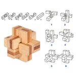 Holzsammlung Set Da 9 Rompicapo In Legno Gioco Di Cube 3d Puzzle Perfetto Regalo Di Natale Per I Tuoi Famiglia Taglia Piccola23 0 4