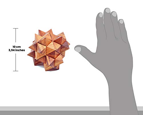 Logica Giochi Art Asteroide M Rompicapo 3d Ad Incastro In Legno Difficolta 46 Estremo Serie Leonardo Da Vinci 0 2