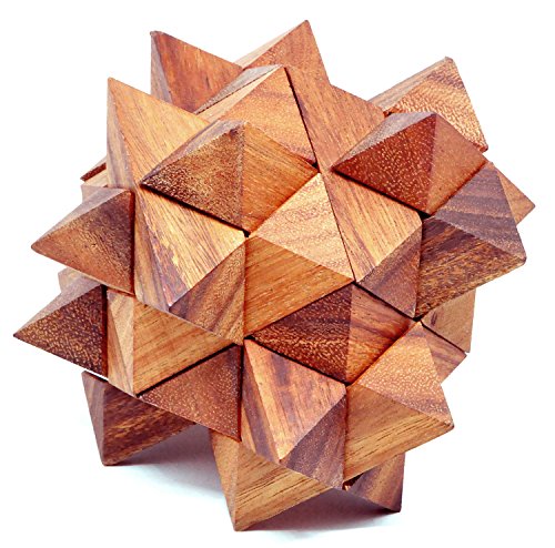 Logica Giochi Art Asteroide M Rompicapo 3d Ad Incastro In Legno Difficolta 46 Estremo Serie Leonardo Da Vinci 0