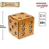 Logica Giochi Art Scrigno Dado Enigmatico Rompicapo In Legno Scatola Segreta Difficolta 56 Incredibile Serie Leonardo Da Vinci 0 0