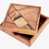 Logica Giochi Art Tangram Rompicapo Geometrico In Legno Gioco Educativo Per 12 Giocatori Scatola Richiudibile Medio 0