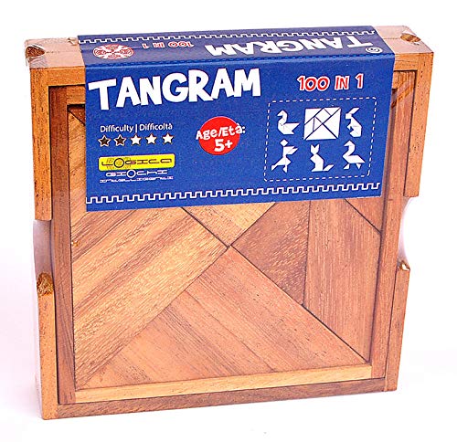 Logica Giochi Art Tangram Rompicapo Geometrico In Legno Gioco Educativo Per 12 Giocatori Scatola Richiudibile Medio 0 4