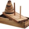 Logica Giochi Art Torre Di Hanoi 9 Dischi Rompicapo In Legno Sequenziale Difficolta Miste Scatola Richiudibile 0