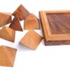 Logica Giochi Art Piramide 9 Pz Rompicapo In Legno Ad Incastro Difficolta 36 Difficile Serie Leonardo Da Vinci 0 0