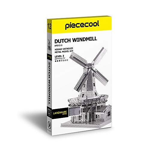 Piececool Metal Modello 3d Puzzle Olandese A Vento In Metallo Modello Per Risveglio 0 5
