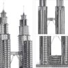 Piececool Puzzle 3d Fai Da Te In Metallo Per Petronas Turme Accessori 38 Pezzi 0 1