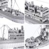 Piececool The Crossing Ship Puzzle In Metallo 3d Per Adulti Modello In Metallo Per Adulti 0 0