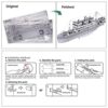 Piececool The Crossing Ship Puzzle In Metallo 3d Per Adulti Modello In Metallo Per Adulti 0 1