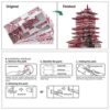 Piececool Yuewang Tower Puzzle In Metallo 3d Per Adulti 0 1