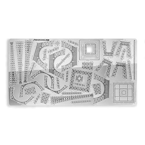 Pucecool 3d Laser Cut Diy Modello Architecturale Di Fama Mondiale Tradizionale In Metallo Puzzle Per Adulti Torre Eiffel 43 Pz Argento 0 4