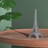 Pucecool 3d Laser Cut Diy Modello Architecturale Di Fama Mondiale Tradizionale In Metallo Puzzle Per Adulti Torre Eiffel 43 Pz Argento 0 5