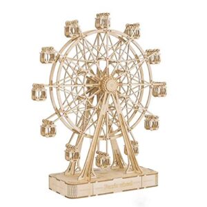 Robotime 3d Puzzle Per Bambini Kit Di Modelli In Legno Che Costruiscono Puzzle Rompicapo Regalo Per 8 Anni Ferris Wheel 0