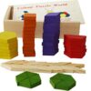 Toys Of Wood Oxford Towo 60 Formine Geometriche In Legno Per Creare Forme E Abbinamenti In Una Scatola Di Legno Gioco Tangram Di Selezione Di Forme Forme Geometriche Per Bambini Di 3 4 5 Anni 0 3